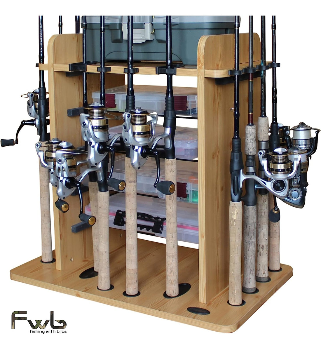 Rush Creek 14 Pole Fishing Rod Rack