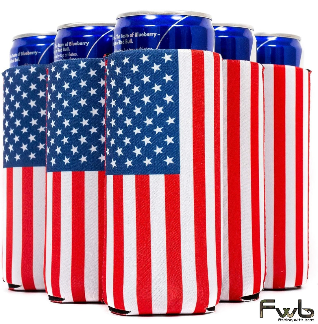 patriotic slim can covers sleeves koozies