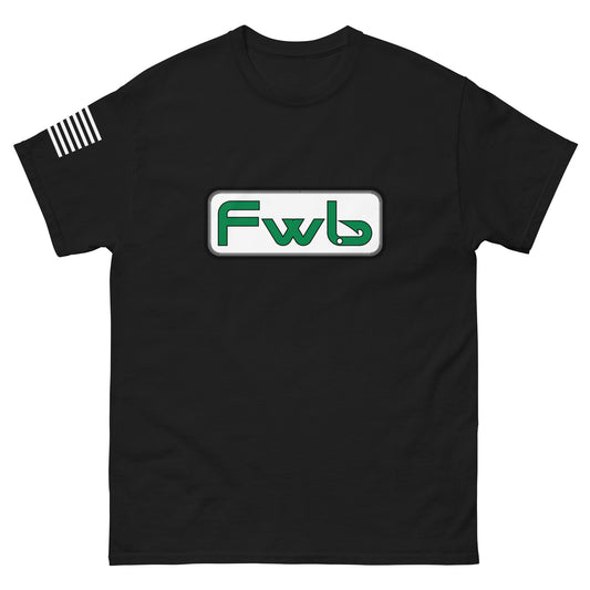 FWB Black Men's Classic Tee W/ US Flag