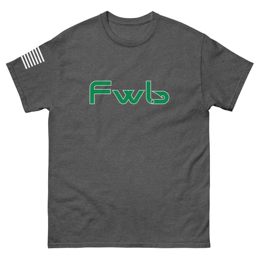 FWB Grey Men's Classic Tee W/ US Flag