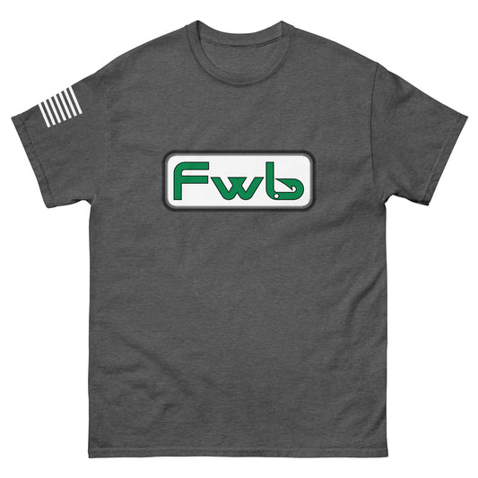 FWB Grey Men's Classic Tee W/ US Flag