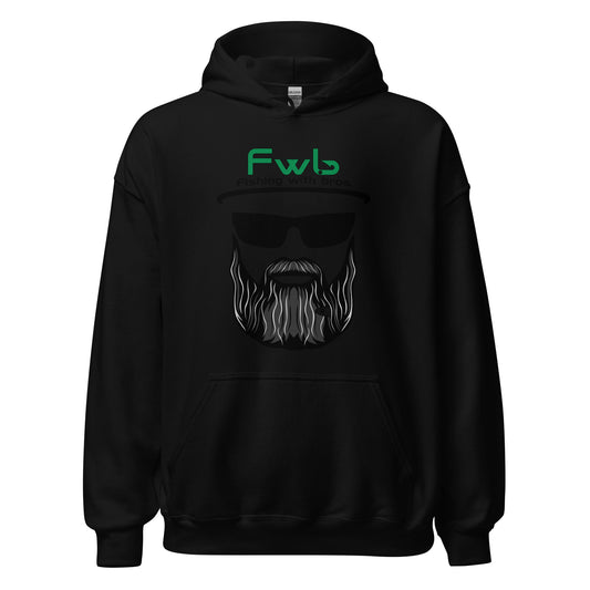 Black FWB "Face" Hoodie ( black outline)